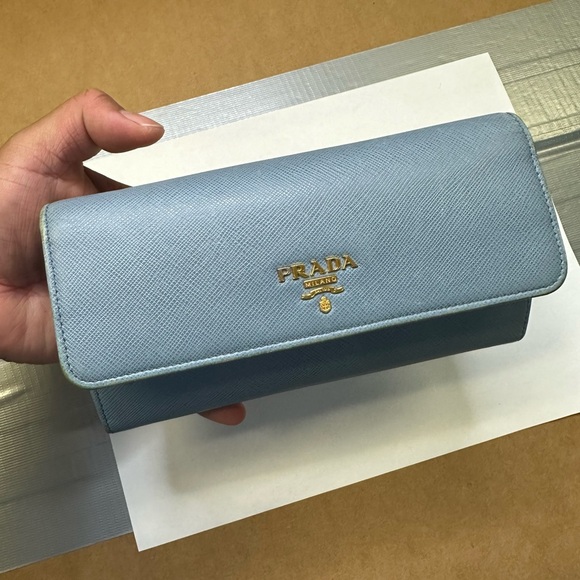 Prada Blue Leather Wallet - Picture 13 of 16